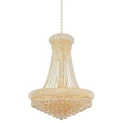 Primo 28" Traditional Gold And Crystal Chandelier By Elegant Lighting -Golden Lighting Shop primo 28 inch traditional gold and crystal chandelier by elegant lighting 18v46views1