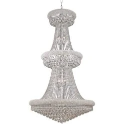 Primo 36" Wide Royal Cut Clear Crystal 32-Light Chandelier -Golden Lighting Shop primo 36 inch wide royal cut clear crystal 32 light chandelier 14p56