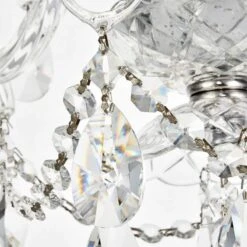 Princeton 17" Wide Chrome And Crystal 4-Light Chandelier -Golden Lighting Shop princeton 17 inch wide chrome and crystal 4 light chandelier 66d14views4