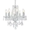 Princeton 20" Wide Chrome And Crystal 8-Light Chandelier -Golden Lighting Shop princeton 20 inch wide chrome and crystal 8 light chandelier 66d15