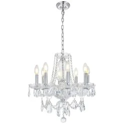 Princeton 20" Wide Chrome And Crystal 8-Light Chandelier 9 Princeton 20" Wide Chrome And Crystal 8-Light Chandelier -Golden Lighting Shop princeton 20 inch wide chrome and crystal 8 light chandelier 66d15views3