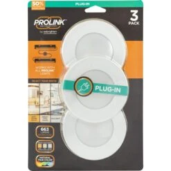 ProLink 10.62" Wide White Plug-In LED Pucks Light Set Of 3 8 ProLink 10.62" Wide White Plug-In LED Pucks Light Set Of 3 -Golden Lighting Shop prolink 10 62 inch wide white plug in led pucks light set of 3 395c3views3