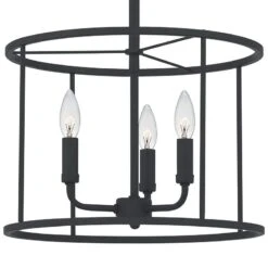 Quoizel Abner 14" Wide Matte Black 3-Light Pendant 11 Quoizel Abner 14" Wide Matte Black 3-Light Pendant -Golden Lighting Shop quoizel abner 14 inch wide matte black 3 light pendant 99k80views3