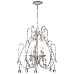 Quoizel Blanca 22 3/4" Wide Antique White 5-Light Chandelier -Golden Lighting Shop quoizel blanca 22 and three quarter inch wide antique white 5 light chandelier 67n59views2