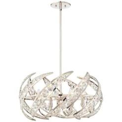 Quoizel Platinum Crescent 24 1/2" Nickel 6-Light Modern Pendant Light -Golden Lighting Shop quoizel platinum crescent 24 and one half inch nickel 6 light modern pendant light 18t67views2