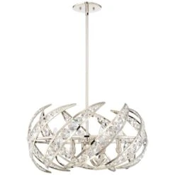 Quoizel Platinum Crescent 24 1/2" Nickel 6-Light Modern Pendant Light -Golden Lighting Shop quoizel platinum crescent 24 and one half inch nickel 6 light modern pendant light 18t67views3