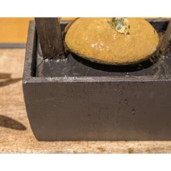 Reflection 21 1/2" High Wood Grain Indoor Table Fountain -Golden Lighting Shop reflection 21 and one half inch high wood grain indoor table fountain 66h75views4