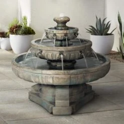 Regal Tier 33" Wide Large Garden Fountain