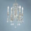 Regis 17 1/2" Wide Olde Silver Crystal 4-Light Chandelier -Golden Lighting Shop regis 17 and one half inch wide olde silver crystal 4 light chandelier 8t427cropped