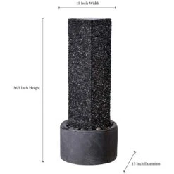 Ridgeland Black Slate Outdoor Fountain -Golden Lighting Shop ridgeland black slate outdoor fountain 66j02views1