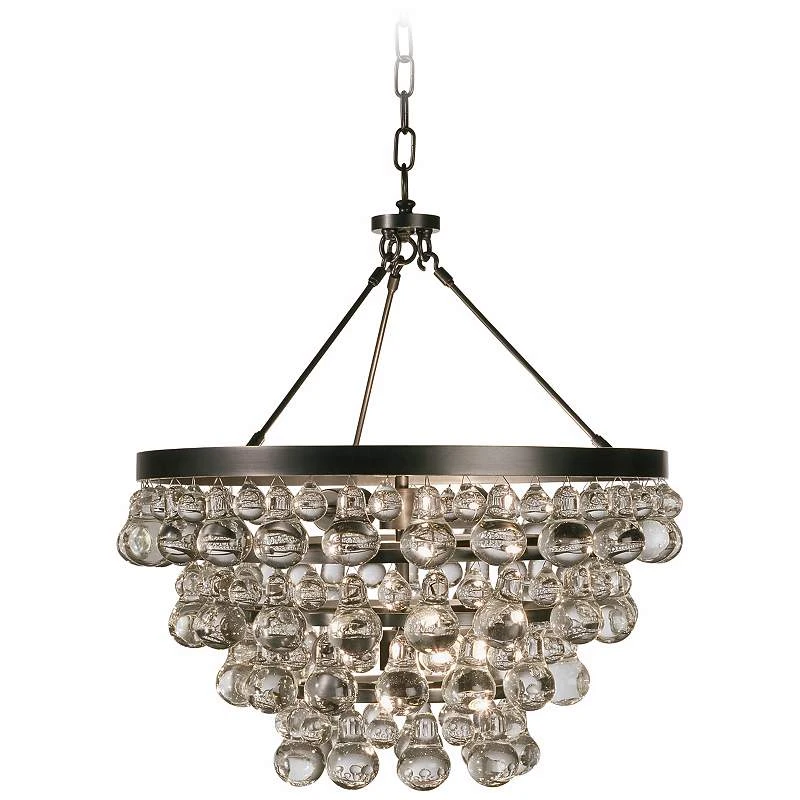 Robert Abbey Bling 20 1/2"W 4-Light Bronze Chandelier 4 Robert Abbey Bling 20 1/2"W 4-Light Bronze Chandelier - Image 2