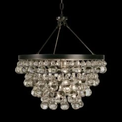 Robert Abbey Bling 20 1/2"W 4-Light Bronze Chandelier