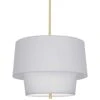 Robert Abbey Decker 18 1/4"H Modern Brass And Gray Pendant Light -Golden Lighting Shop robert abbey decker 18 and one quarter inchh modern brass and gray pendant light 404n1