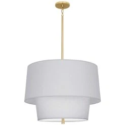Robert Abbey Decker 18 1/4"H Modern Brass And Gray Pendant Light -Golden Lighting Shop robert abbey decker 18 and one quarter inchh modern brass and gray pendant light 404n1views3