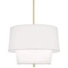 Robert Abbey Decker 18 1/4"H Modern Brass And White Pendant Light 1 Robert Abbey Decker 18 1/4"H Modern Brass And White Pendant Light -Golden Lighting Shop robert abbey decker 18 and one quarter inchh modern brass and white pendant light 382n1