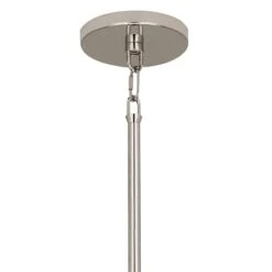 Robert Abbey Decker 24"W Polished Nickel And Ascot White Pendant Light -Golden Lighting Shop robert abbey decker 24 inchw polished nickel and ascot white pendant light 388n1views2