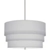 Robert Abbey Decker 24"W Polished Nickel And Pearl Gray Pendant Light -Golden Lighting Shop robert abbey decker 24 inchw polished nickel and pearl gray pendant light 407n1