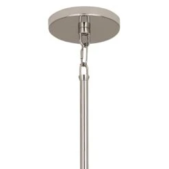 Robert Abbey Decker 24"W Polished Nickel And Pearl Gray Pendant Light -Golden Lighting Shop robert abbey decker 24 inchw polished nickel and pearl gray pendant light 407n1views2