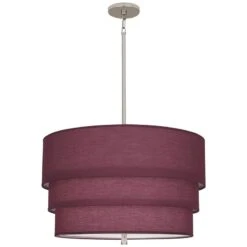 Robert Abbey Decker 24"W Polished Nickel And Vintage Wine Pendant -Golden Lighting Shop robert abbey decker 24 inchw polished nickel and vintage wine pendant 437n1views3