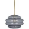Robert Abbey Horizon 15 1/4" Wide Modern Brass And Grey Pendant Light