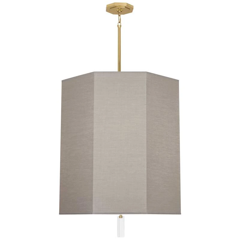 Robert Abbey Kate 22"W Modern Brass And Smoke Gray Pendant Light 6 Robert Abbey Kate 22"W Modern Brass And Smoke Gray Pendant Light - Image 4