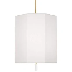 Robert Abbey Kate 22"W Modern Brass And White Pendant Light