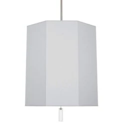 Robert Abbey Kate 22"W Polished Nickel And Pearl Gray Pendant Light