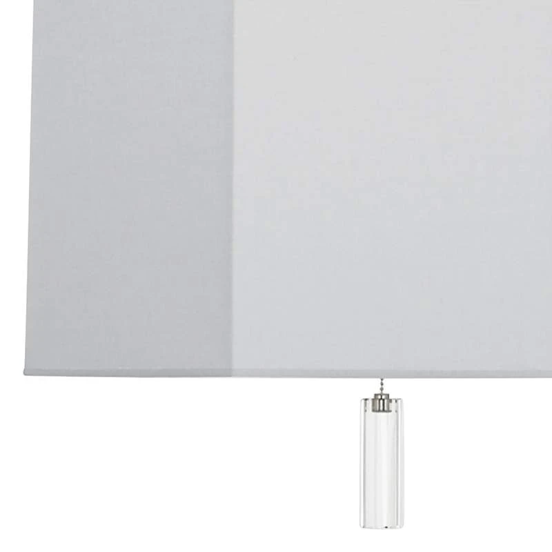 Robert Abbey Kate 22"W Polished Nickel And Pearl Gray Pendant Light 4 Robert Abbey Kate 22"W Polished Nickel And Pearl Gray Pendant Light - Image 2