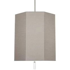 Robert Abbey Kate 22"W Polished Nickel And Smoke Gray Pendant Light