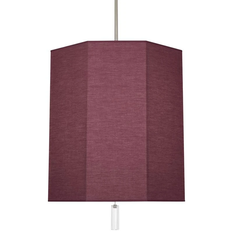 Robert Abbey Kate 22"W Polished Nickel And Vintage Wine Pendant Light 3 Robert Abbey Kate 22"W Polished Nickel And Vintage Wine Pendant Light