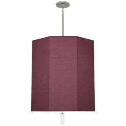 Robert Abbey Kate 22"W Polished Nickel And Vintage Wine Pendant Light 9 Robert Abbey Kate 22"W Polished Nickel And Vintage Wine Pendant Light -Golden Lighting Shop robert abbey kate 22 inchw polished nickel and vintage wine pendant light 445n1views3
