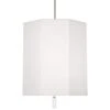 Robert Abbey Kate 22"W Polished Nickel And White Pendant Light 2 Robert Abbey Kate 22"W Polished Nickel And White Pendant Light -Golden Lighting Shop robert abbey kate 22 inchw polished nickel and white pendant light 390n1