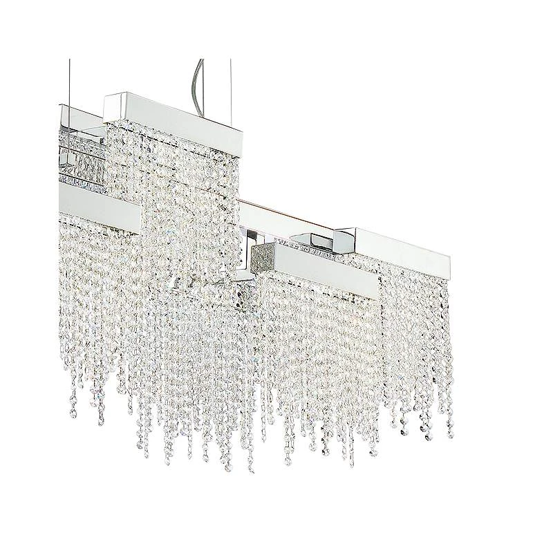 Rossi 51 1/4"W Chrome LED Kitchen Island Light Chandelier 5 Rossi 51 1/4"W Chrome LED Kitchen Island Light Chandelier - Image 3