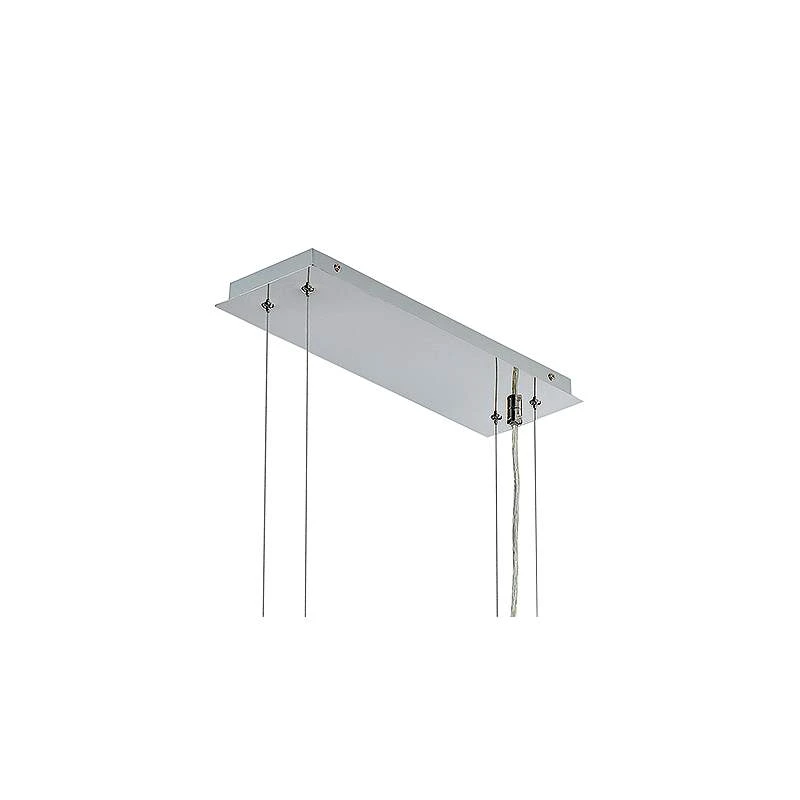 Rossi 51 1/4"W Chrome LED Kitchen Island Light Chandelier 6 Rossi 51 1/4"W Chrome LED Kitchen Island Light Chandelier - Image 4