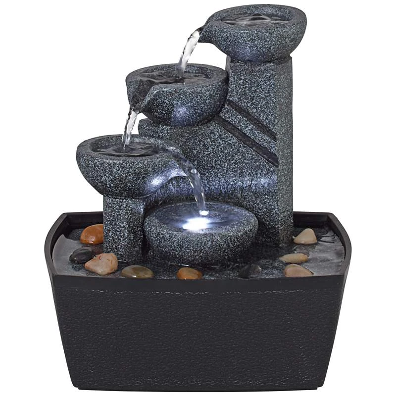 Rowell 7 1/2" High Tabletop Fountain With Light 5 Rowell 7 1/2" High Tabletop Fountain With Light - Image 3