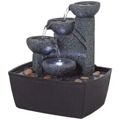 Rowell 7 1/2" High Tabletop Fountain With Light 12 Rowell 7 1/2" High Tabletop Fountain With Light -Golden Lighting Shop rowell 7 and one half inch high tabletop fountain with light 4r502views1