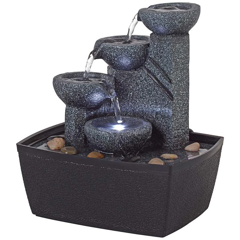 Rowell 7 1/2" High Tabletop Fountain With Light 6 Rowell 7 1/2" High Tabletop Fountain With Light - Image 4