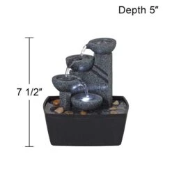 Rowell 7 1/2" High Tabletop Fountain With Light 15 Rowell 7 1/2" High Tabletop Fountain With Light -Golden Lighting Shop rowell 7 and one half inch high tabletop fountain with light 4r502views4