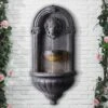 Royal Lion 35" High Zinc Outdoor Wall Fountain With Light 2 Royal Lion 35" High Zinc Outdoor Wall Fountain With Light -Golden Lighting Shop royal lion 35 inch high zinc outdoor wall fountain with light 66h70cropped