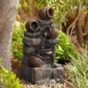 Rustic Pottery 32" High Garden Fountain With LED Lights -Golden Lighting Shop rustic pottery 32 inch high garden fountain with led lights 88g61cropped