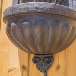 San Pablo 35" High Plum Bronze Outdoor LED Wall Fountain -Golden Lighting Shop san pablo 35 inch high plum bronze outdoor led wall fountain 66h96views5