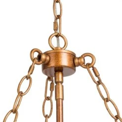 Sarla 17 1/2" Wide Gold Crystal 4-Light Chandelier -Golden Lighting Shop sarla 17 and one half inch wide gold crystal 4 light chandelier 588d3views3