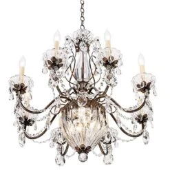 Schonbek Bagatelle 26"W Heirloom Bronze Crystal Chandelier -Golden Lighting Shop schonbek bagatelle 26 inchw heirloom bronze crystal chandelier 67107views1