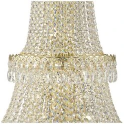Schonbek Camelot Optic Crystal 41-Light Chandelier In Aurelia Finish -Golden Lighting Shop schonbek camelot optic crystal 41 light chandelier in aurelia finish 66407views3
