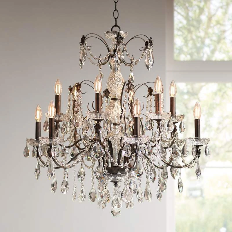 Schonbek Century Collection 30" Wide Crystal 12-Light Chandelier 3 Schonbek Century Collection 30" Wide Crystal 12-Light Chandelier
