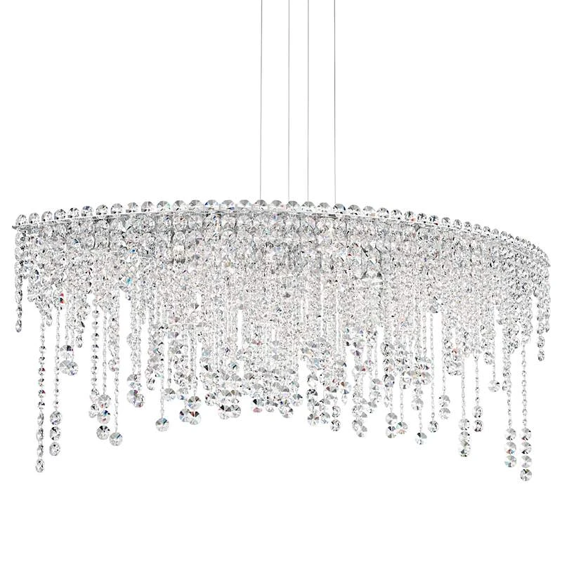 Schonbek Chantant 43" Wide Crystal Pendant Light 4 Schonbek Chantant 43" Wide Crystal Pendant Light - Image 2