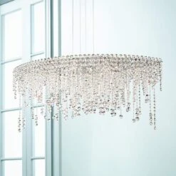 Schonbek Chantant 43" Wide Crystal Pendant Light