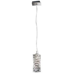 Schonbek Glissando 4 3/4"W Stainless Steel LED Mini Pendant -Golden Lighting Shop schonbek glissando 4 and three quarter inchw stainless steel led mini pendant 44a87
