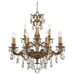 Schonbek Milano 32 1/2" Wide Large Crystal Chandelier -Golden Lighting Shop schonbek milano 32 and one half inch wide large crystal chandelier n7856