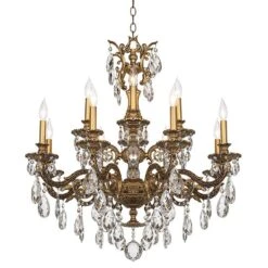 Schonbek Milano 32 1/2" Wide Large Crystal Chandelier -Golden Lighting Shop schonbek milano 32 and one half inch wide large crystal chandelier n7856views1